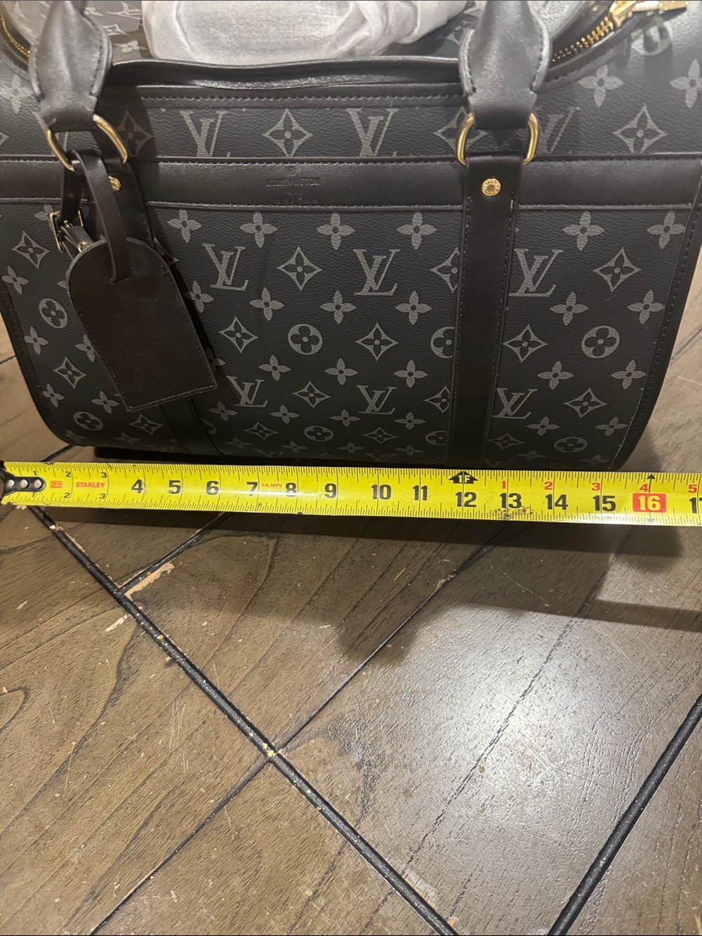 Pet carrier Black & Gray Monogram Bag - Picture 11 of 14